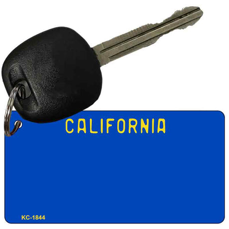 California Blue State Blank Novelty Metal Key Chain KC-1844