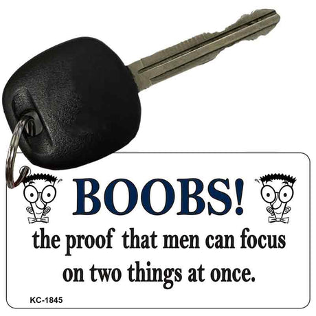 Boobs Novelty Aluminum Key Chain KC-1845