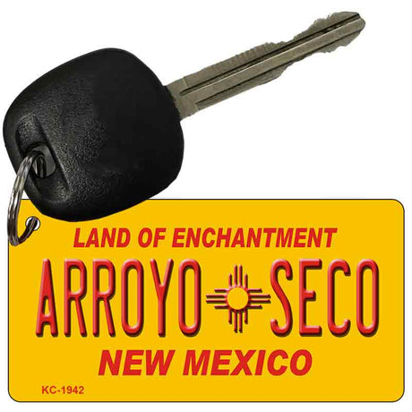 Arroyo Seco Yellow New Mexico Novelty Metal Key Chain KC-1942