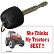 She Thinks My Tractor's Sexy Novelty Metal Key Chain KC-2009