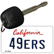 49ers California State License Plate Tag Key Chain KC-2034