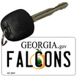 Falcons Georgia State License Plate Tag Key Chain KC-2041