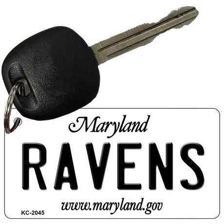 Ravens Maryland State License Plate Tag Key Chain KC-2045