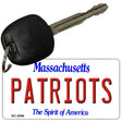 Patriots Massachusetts State License Plate Tag Key Chain KC-2046