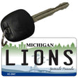 Lions Michigan State License Plate Tag Key Chain KC-2047