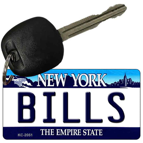 Bills New York State License Plate Tag Key Chain KC-2051