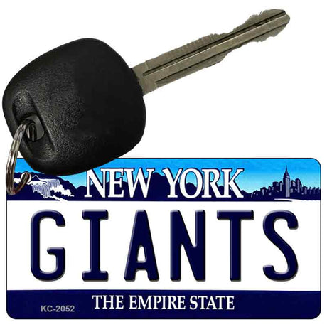 Giants New York State License Plate Tag Key Chain KC-2052