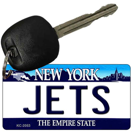 Jets New York State License Plate Tag Key Chain KC-2053