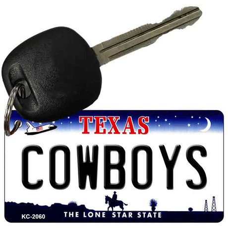 Cowboys Texas State Novelty Metal Key Chain KC-2060