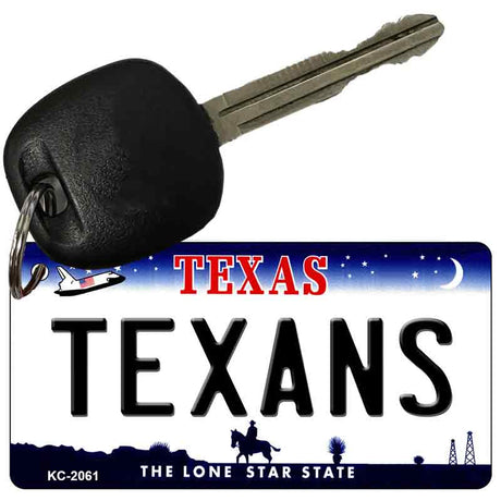 Texans Texas State License Plate Tag Key Chain KC-2061