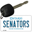 Senators Ontario State License Plate Tag Key Chain KC-2069