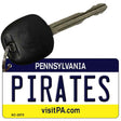 Pirates Pennsylvania State License Plate Tag Key Chain KC-2075