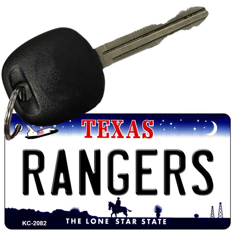 Rangers Texas State License Plate Tag Key Chain KC-2082