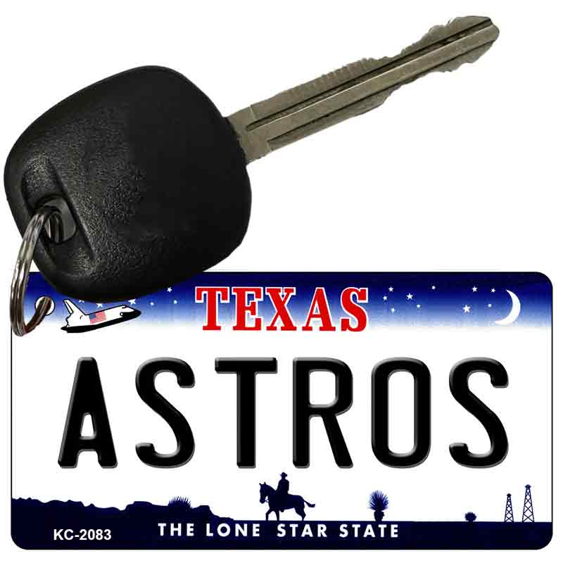 Astros Texas State License Plate Tag Key Chain KC-2083