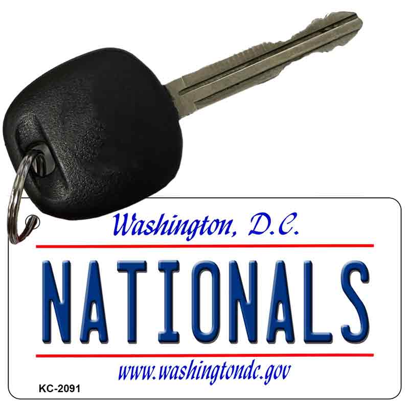 Nationals Washington DC State License Plate Tag Key Chain KC-2091