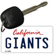 Giants California State License Plate Tag Key Chain KC-2098