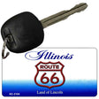 Illinois Shield Route 66 Novelty Metal Key ChainKC-2104