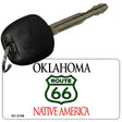 Oklahoma Shield Route 66 Novelty Aluminum Key Chain KC-2108