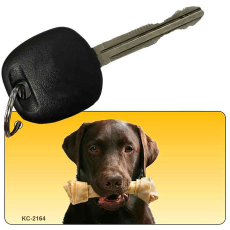 Chocolate Lab Novelty Metal Key Chain KC-2164