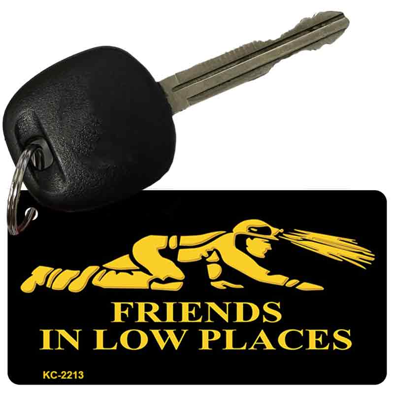 Miners Friends In Low Places Novelty Metal Key Chain KC-2213