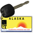 Alaska State Blank Novelty Metal Key Chain KC-2216