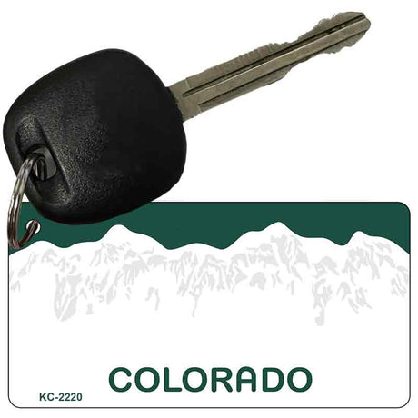 Colorado State Blank Novelty Metal Key Chain KC-2220