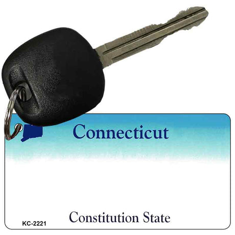 Connecticut State Blank Novelty Metal Key Chain KC-2221