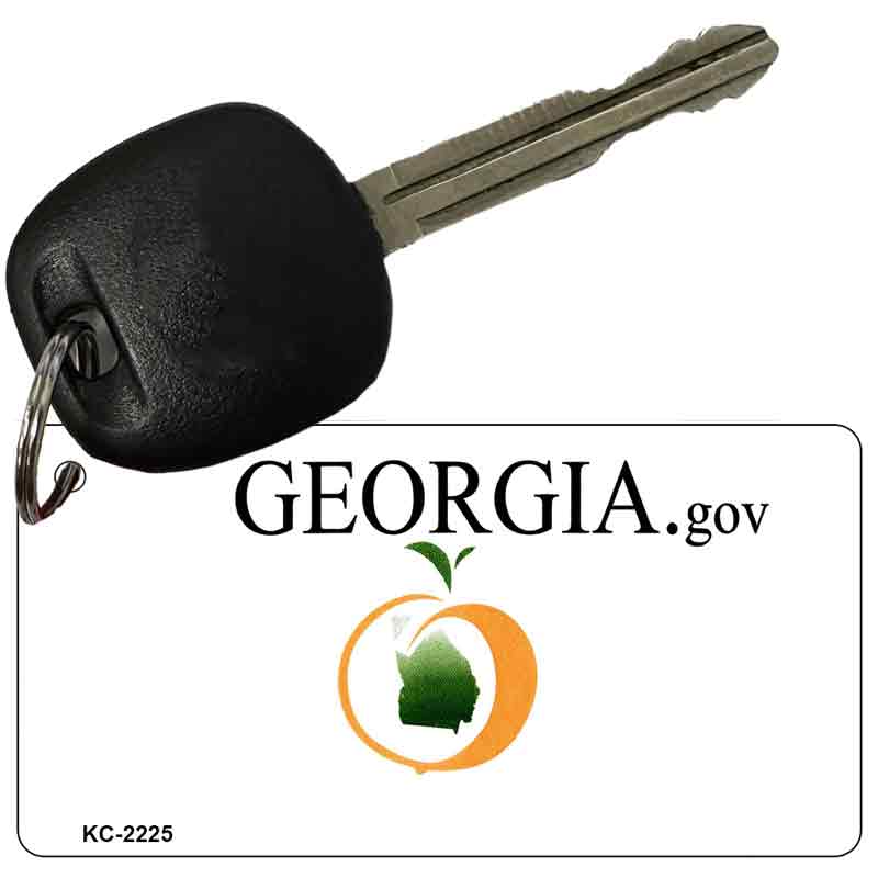 Georgia State Blank Novelty Metal Key Chain KC-2225