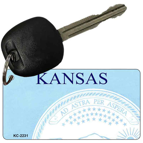 Kansas State Blank Novelty Metal Key Chain KC-2231