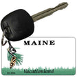 Maine State Blank Novelty Metal Key Chain KC-2234