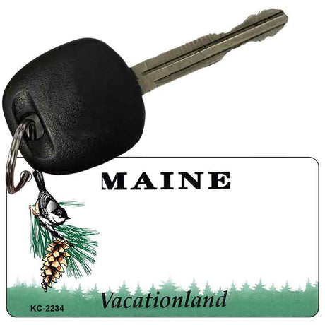 Maine State Blank Novelty Metal Key Chain KC-2234