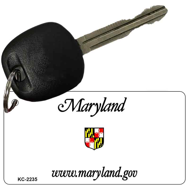 Maryland State Blank Novelty Metal Key Chain KC-2235