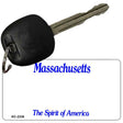 Massachusetts State Blank Novelty Metal Key Chain KC-2236