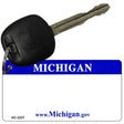 Michigan State Blank Novelty Metal Key Chain KC-2237