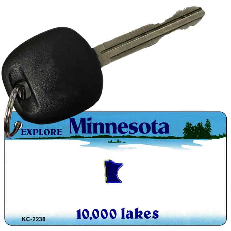 Minnesota State Blank Novelty Metal Key Chain KC-2238