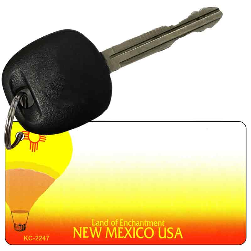 New Mexico State Blank Novelty Metal Key Chain KC-2247