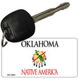 Oklahoma State Blank Novelty Metal Key Chain KC-2251