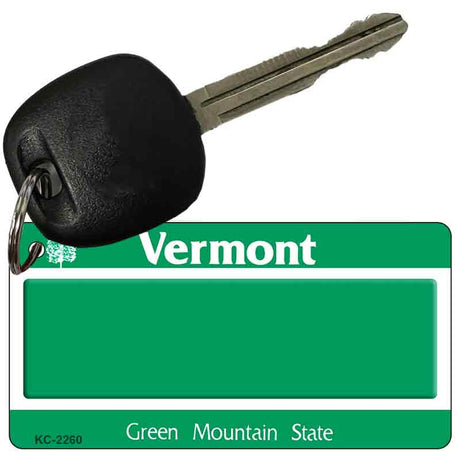 Vermont State Blank Novelty Metal Key Chain KC-2260