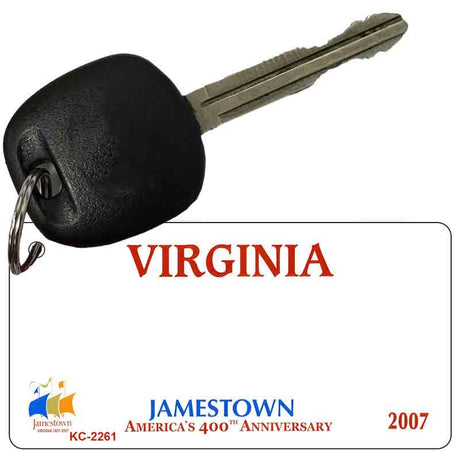 Virginia State Blank Novelty Metal Key Chain KC-2261