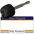 West Virginia Novelty State Blank Key Chain KC-2263