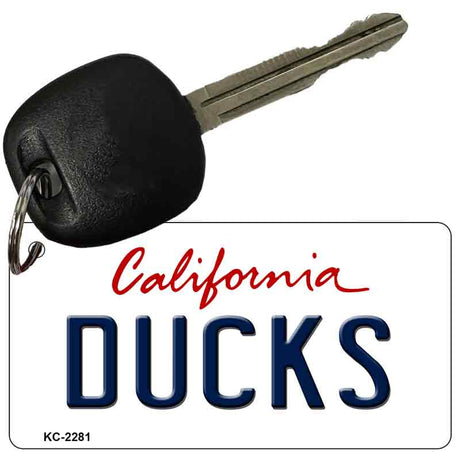 Ducks California State License Plate Tag Key Chain KC-2281