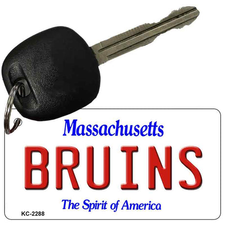 Bruins Massachusetts State License Plate Tag Key Chain KC-2288