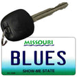 Blues Missouri State License Plate Tag Key Chain KC-2289