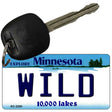 Wild Minnesota State License Plate Tag Key Chain KC-2290