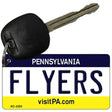 Flyers Pennsylvania State License Plate Tag Key Chain KC-2293