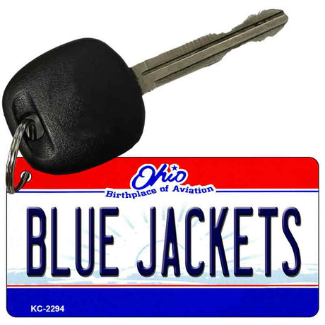 Blue Jackets Ohio State License Plate Tag Key Chain KC-2294