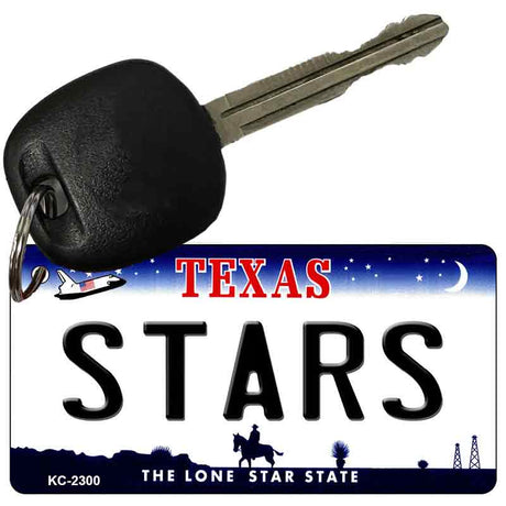 Stars Texas State License Plate Tag Key Chain KC-2300