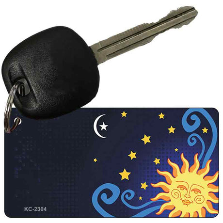 Stars & Moon OffSet Novelty Aluminum Key Chain KC-2304