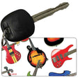 Guitars White Novelty Metal Key Chain KC-2315