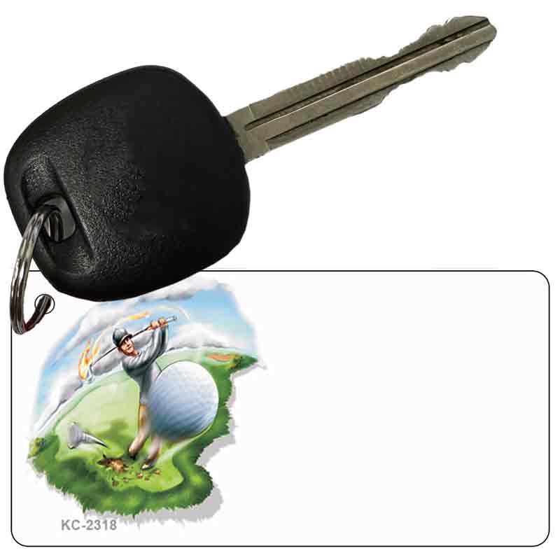 Golf OffSet Novelty Aluminum Key Chain KC-2318